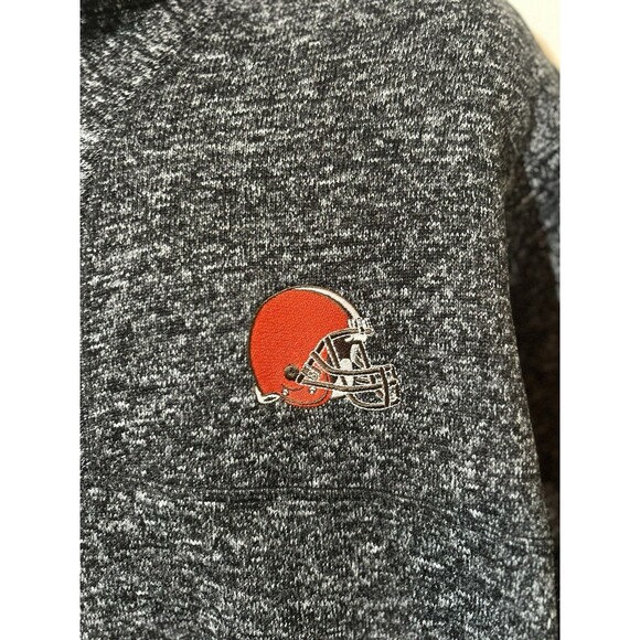Antigua Cleveland Browns 1/4 Zip Pullover Sweatshirt Mens Size 3XLT - Picture 2 of 9